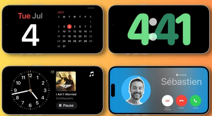 南和苹果手机维修分享iOS17横屏充电待机显示有什么好处 