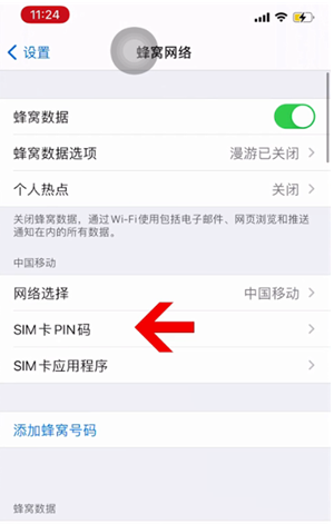 南和苹果14维修网分享如何给iPhone14的SIM卡设置密码 