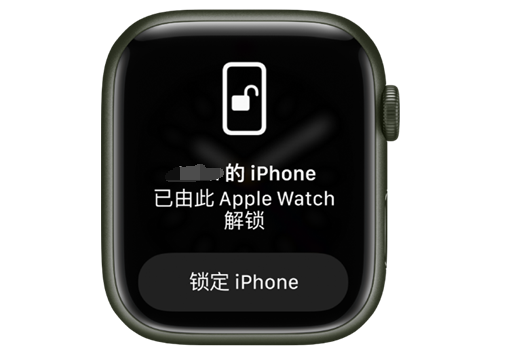 南和苹果手机维修分享用 AppleWatch 解锁配备面容 ID 的 iPhone方法 