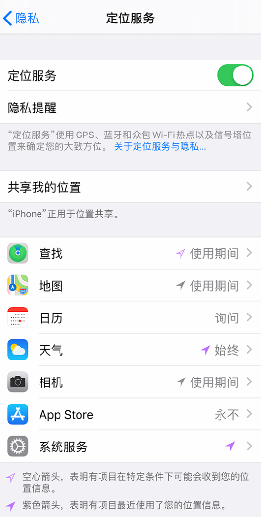 南和苹果手机维修分享iPhone 状态栏中时间显示为蓝色图标是什么情况 